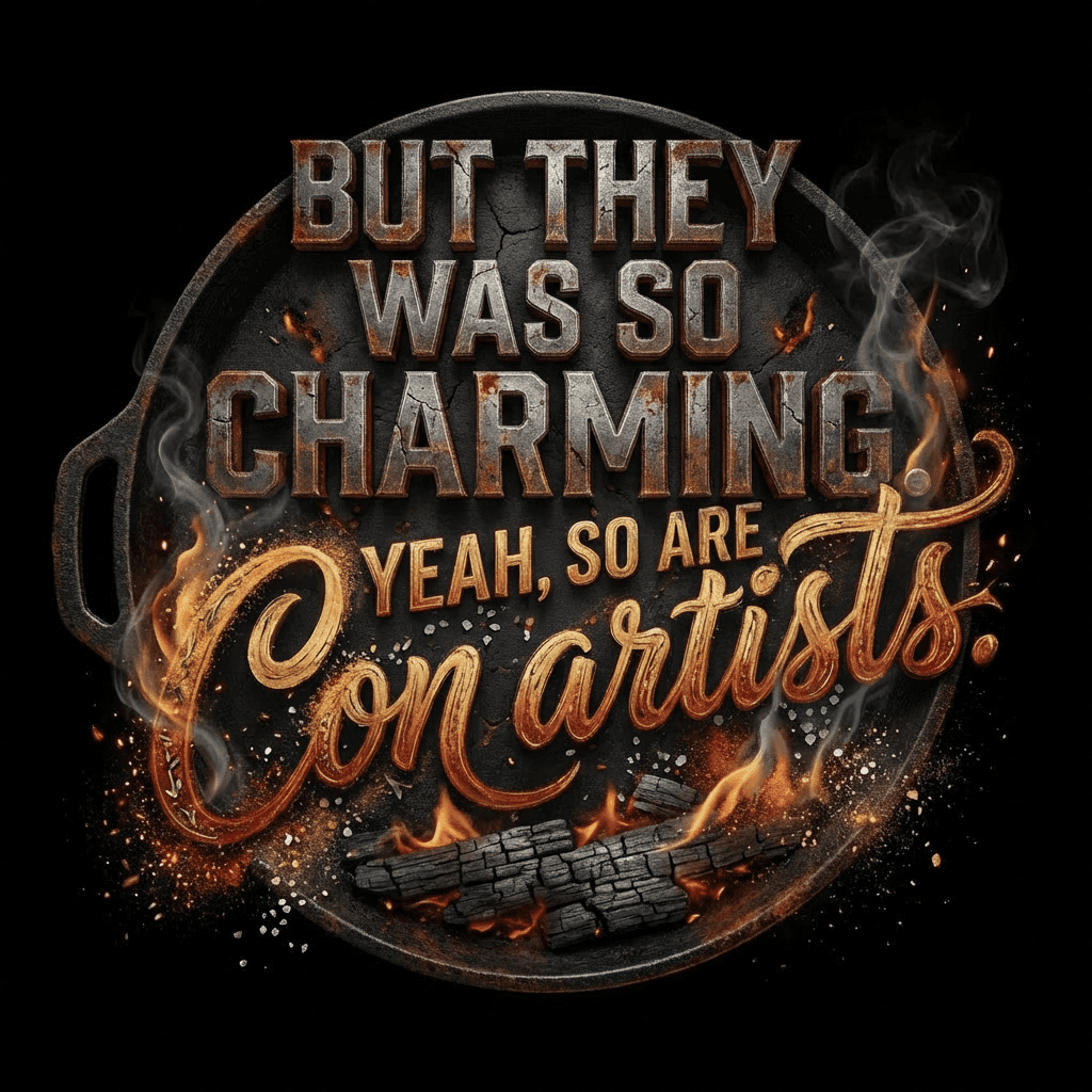 But They Was So Charming, Yeah, So Are Con Artists