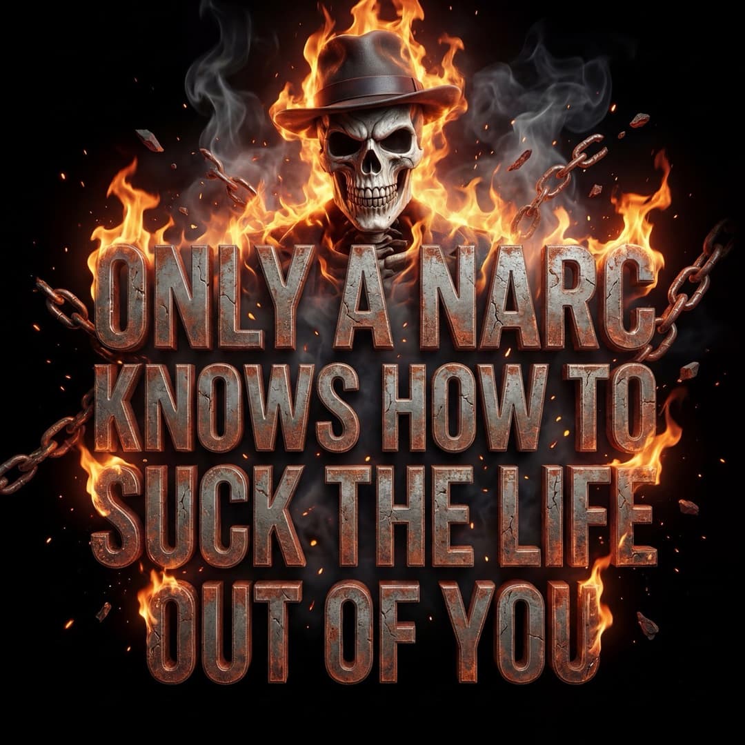 Only A Narc Knows How To Suck The Life Out Of You