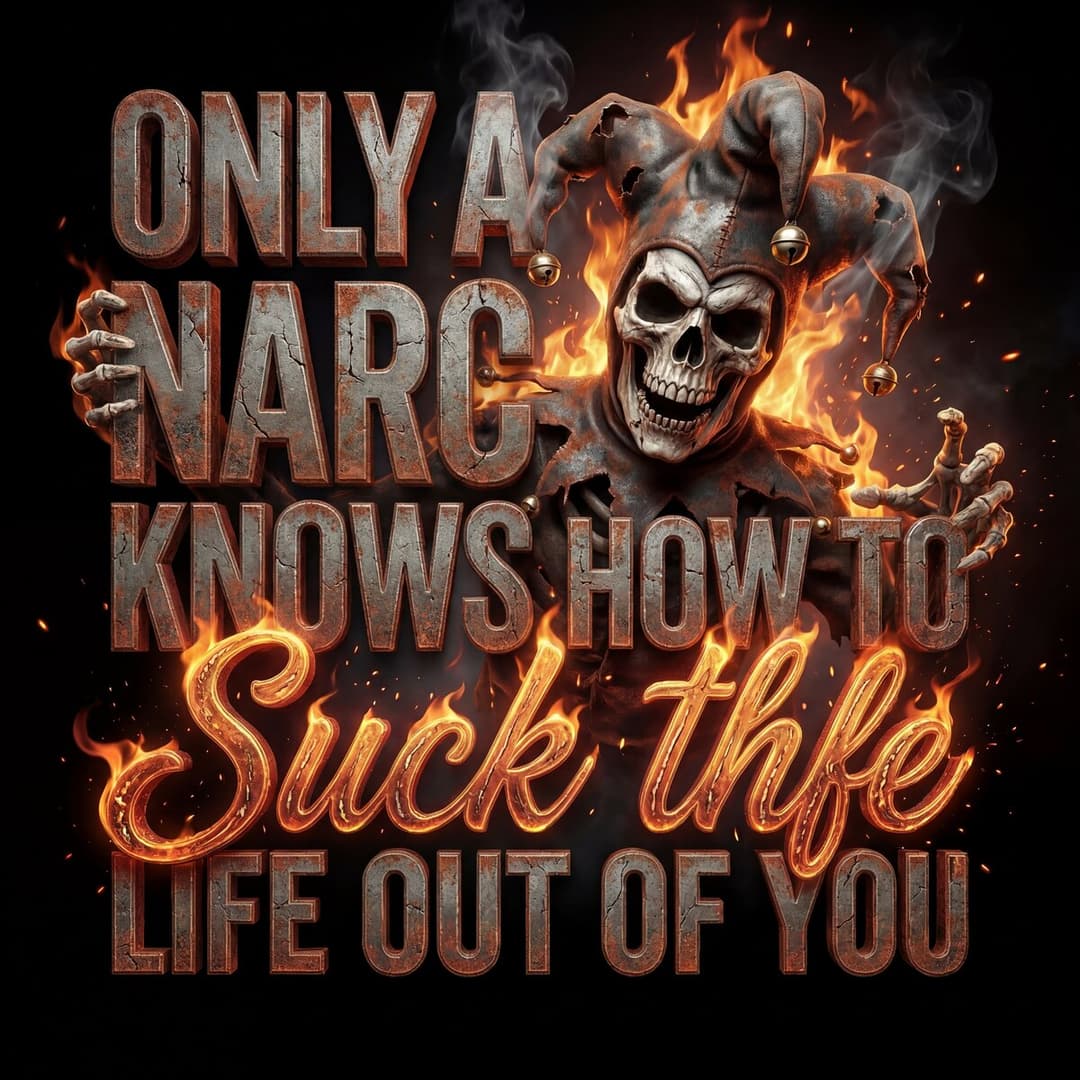Only A Narc Knows How To Suck The Life Out Of You Jester
