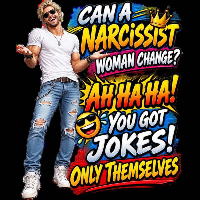 Can a Narcissist Woman Change? AH HA HA! You Got Jokes! Only Themselves