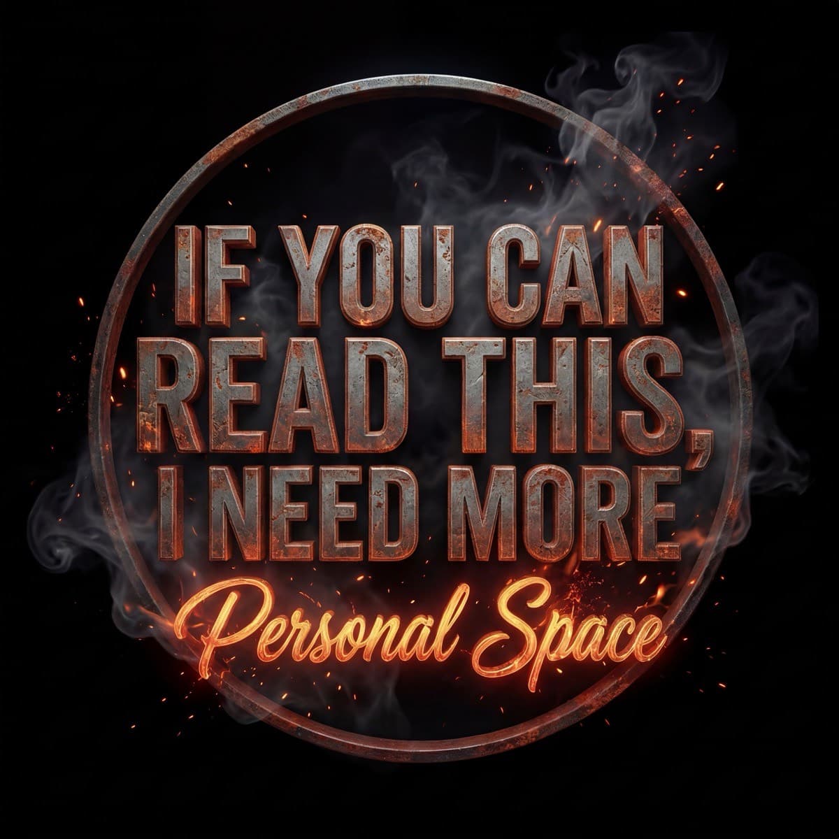 If You Can Read This, I Need More Personal Space
