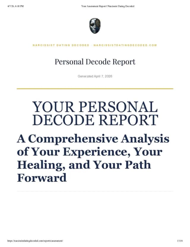 Personal Decode Report sample cover